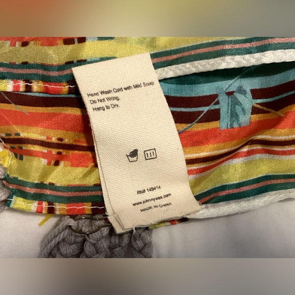 NWT JOHNNY WAS 100% SILK SCARF with florals and birds Square - Picture 8 of 10